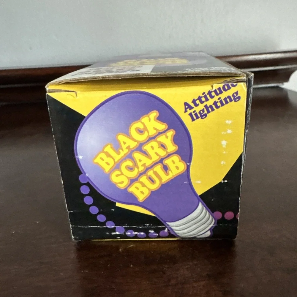 3 Pc.  Scary Black Bulbs - 75W Specialty Bulb Halloween Tested Works!